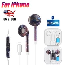 Earbuds Light-ning Wired Earphones Headphones for Apple iPhone 7 8 X 11 12 13 US