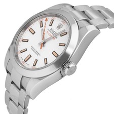Rolex Milgauss Stainless Steel White Dial 40mm Automatic Men's Watch 116400 2