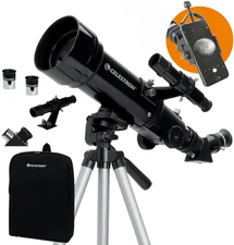 - 70Mm Travel Scope with Bonus Smartphone Adapter - Portable Refractor Telescope