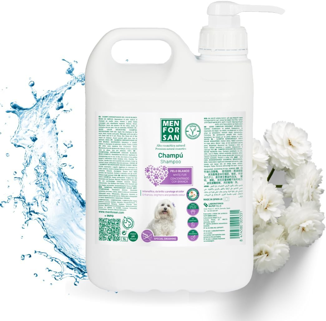 Men for San Shampoo Pelo Bianco 5L Professionale | Anti-Ingiallimento