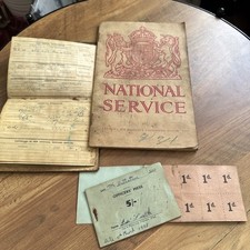 WW2 / National Service British Army Lot Medical Book Officers Mess Ticket 1939