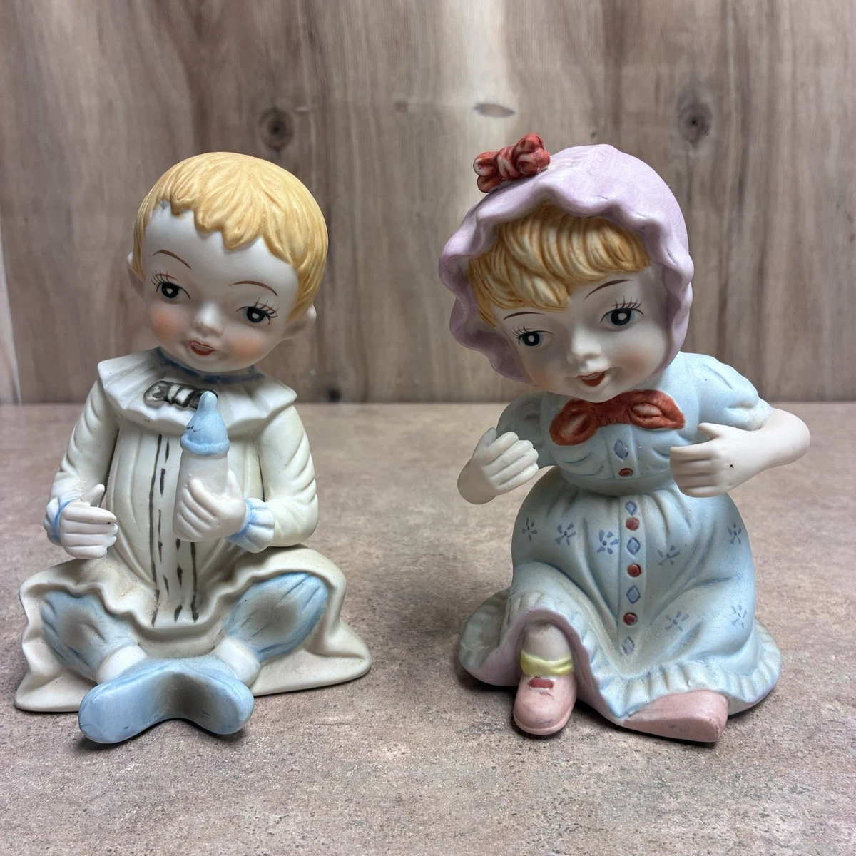 Vintage Baby Figurine In Antique Ceramic & Porcelain Figurines for