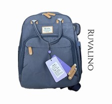 Ruvalino Diaper Bag Backpack Lg Capacity Travel Bag Waterproof Navy Blue NWT