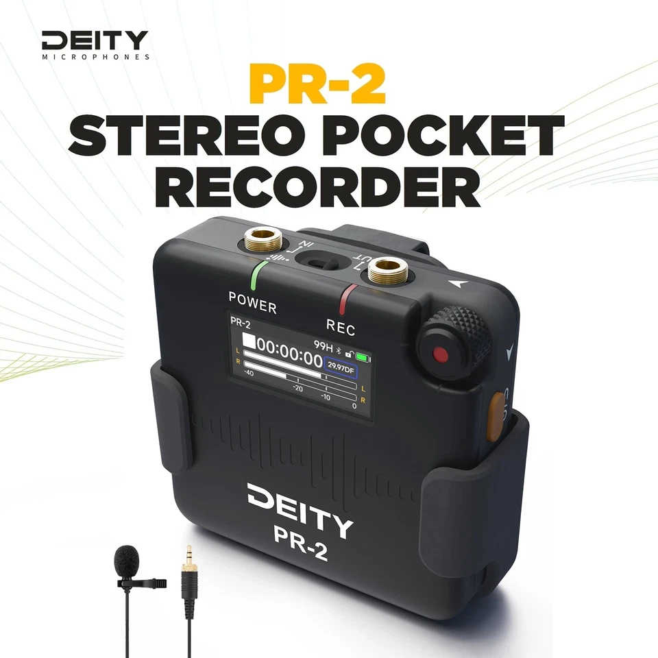 Deity PR-2 PR2 Pocket Audio Recorder with 32-Bit Float Recording Mic APP Control - Image 4 of 4