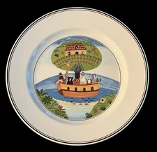 Villeroy and Boch Country Collection "Design Naif" Salad Plate Noah's Ark 8 1/4"