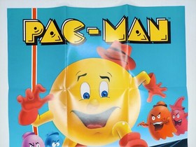 Pac-Man Tengen Nintendo NES Fold Out Poster TEN-PQ-US
