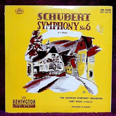 Kurt Woss Austrian Symphony Schubert Symphony No 6 LP PLAY GRADED Fully Tested