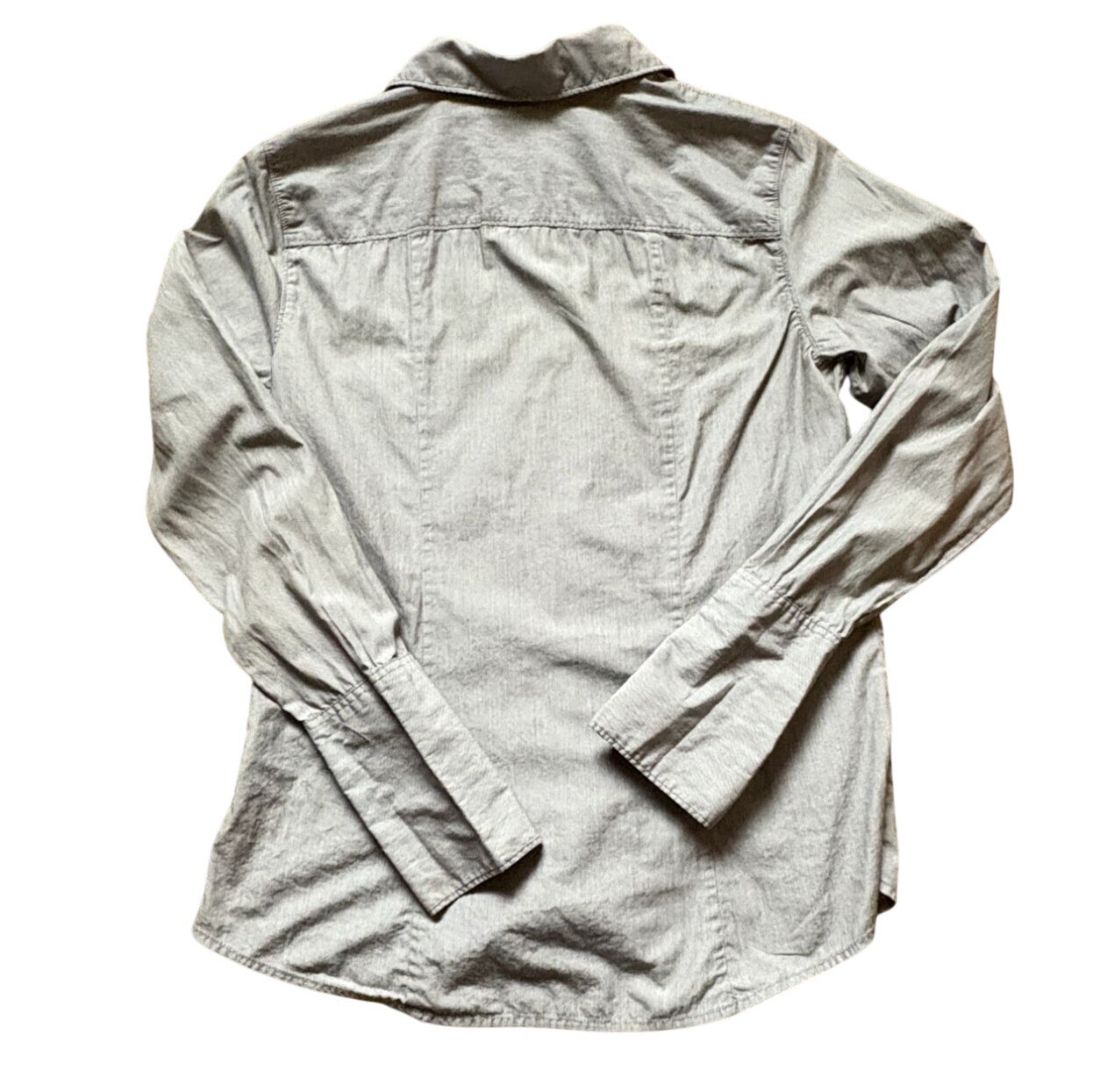 Gap Womens Button Front Pleated, Collared Shirt-G… - image 6