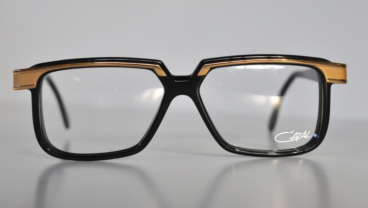 Cazal Vintage Eyeglasses NOS Model 650 Gold Black