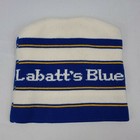 Labatts Blue Beer Toque Vintage Canadian Winter Hat Ski Knit Cap Beanie 1980s