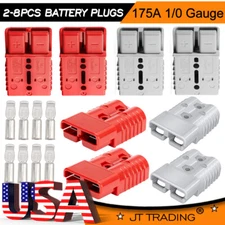 2-8x Battery Quick Connect 175A Wire Harness Plug Disconnect Winch Connector Kit