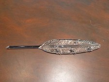 Outstanding Collectible art glass writing pen 12" long Y7-W7-A8 