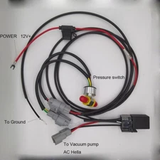 Rotary Vacuum pump switch kit w/ relay，wire harness fit for EVP28