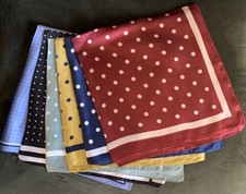  Large Square 70cm Ladies Polka Dots Faux Silk Thin Scarf Neck Warmer Bandana UK