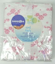 Babies R Us Crib Sheet White / Pink Owls 100 Cotton
