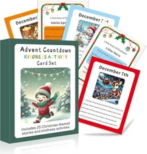 Acts Of Kindness Advent Calendar, Countdown 25 Days Of Christmas-themed Story