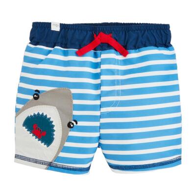 Mud Pie E4 Boy Beach Shark Applique Swim Trunks Shorts 11020187 - Choose Size