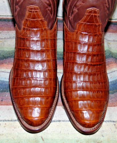 Herren Rujo The Blake Braun Kaiman/Leder Cowboystiefel 9 EE Neu ohne Karton - Bild 4 von 6