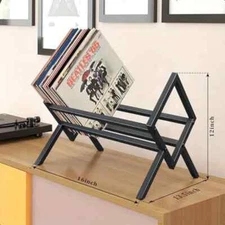 Vinyl Record Steel Storage Rack Holder Stand - Holds up to 80 LP's