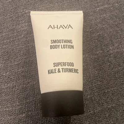 Ahava Smoothing Body Lotion Superfood Kale & Tumeric 1.3 oz Travel Mini Size - Image 1 of 2