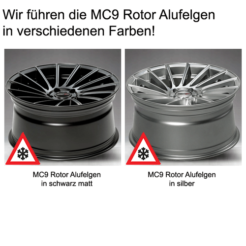 18 Zoll MC9 concave Alufelgen 8,5x18 5x114,3 ET40 schwarz matt für Kia - Bild 8 von 8