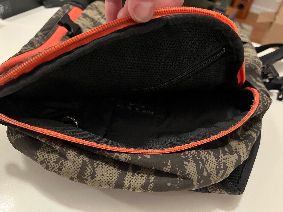 Rag & Bone Backpack Black/Orange Camouflage Suede Bottom Porter
