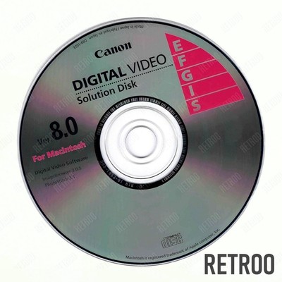Canon EFGIS Digital Video Solution Version 8.0 Software CD Digitalkamera Mac