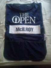 2014 Open Championship caddie bib Royal Liverpool Golf Club Rory McIlroy pga