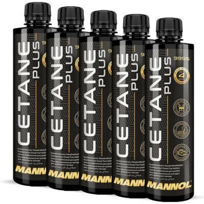 5 x 450 ml Super Diesel Cetan Plus Diesel Kraftstoff Additiv MANNOL Zusatz 9955
