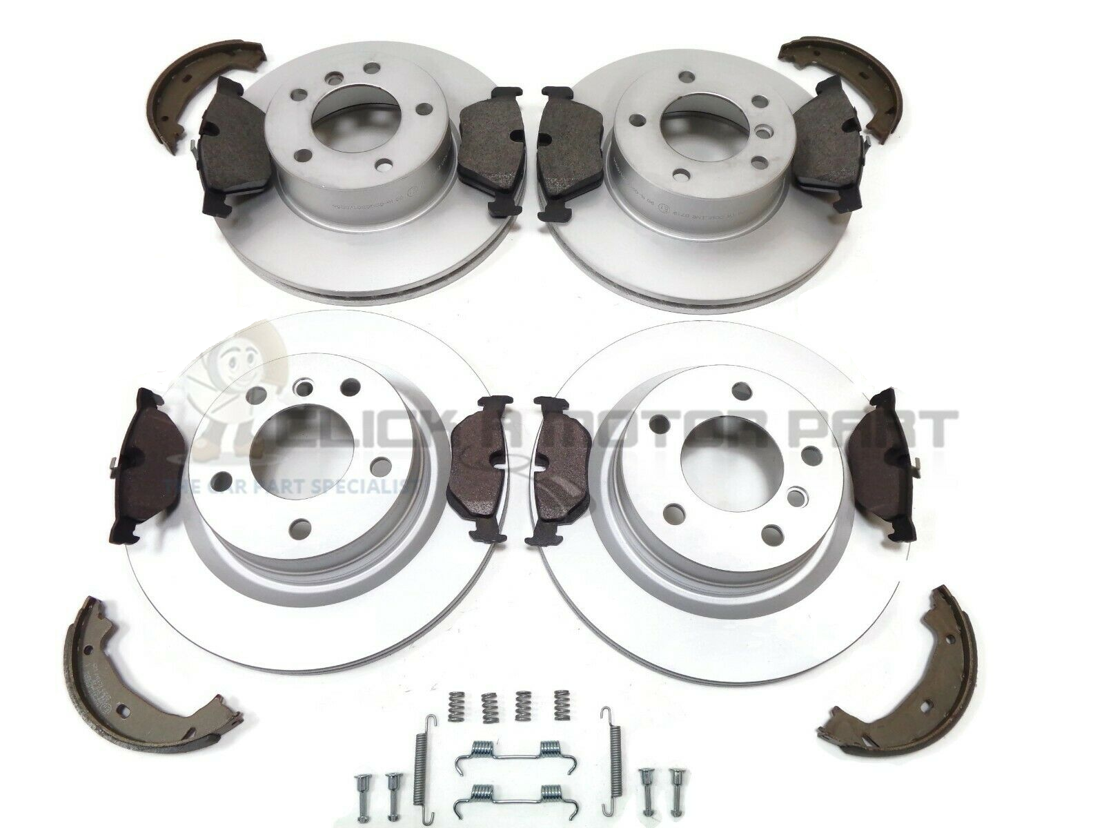BMW E90 320D 320 D FRONT & REAR BRAKE DISCS & PADS SHOES AND FITTING