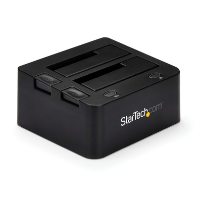 StarTech.com Dual-Bay USB 3.0 to SATA and IDE Hard Drive Docking Station, USB...