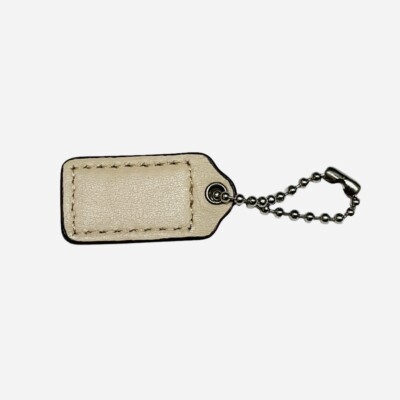 Coach Signature Replacement Hang Tag Ivory Cream Patent Leather