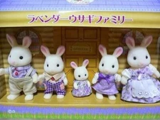 Epoch Sylvanian Family Lavender Rabbit Family