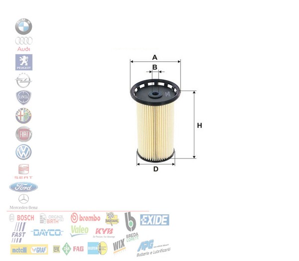 Filtro Carburante Audi A3 Q2 Q3 Vw Golf Vii T-ROC T-CROS Passat 1.6 2.0 Tdi-image