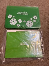 NEW Creative Memories Paper File Mate 10x12  blank files Storage Organizer Grn