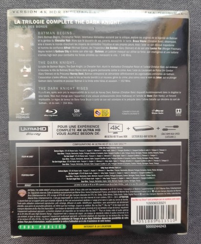 Batman, The Dark Knight Trilogie 4K Ultra HD+Blu Ray, Deutsch, Eingeschweisst - Bild 2 von 2