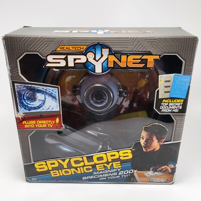 RealTech Spynet Spyclops Bionic Eye Magnify Specimens 200x On Your TV NIB