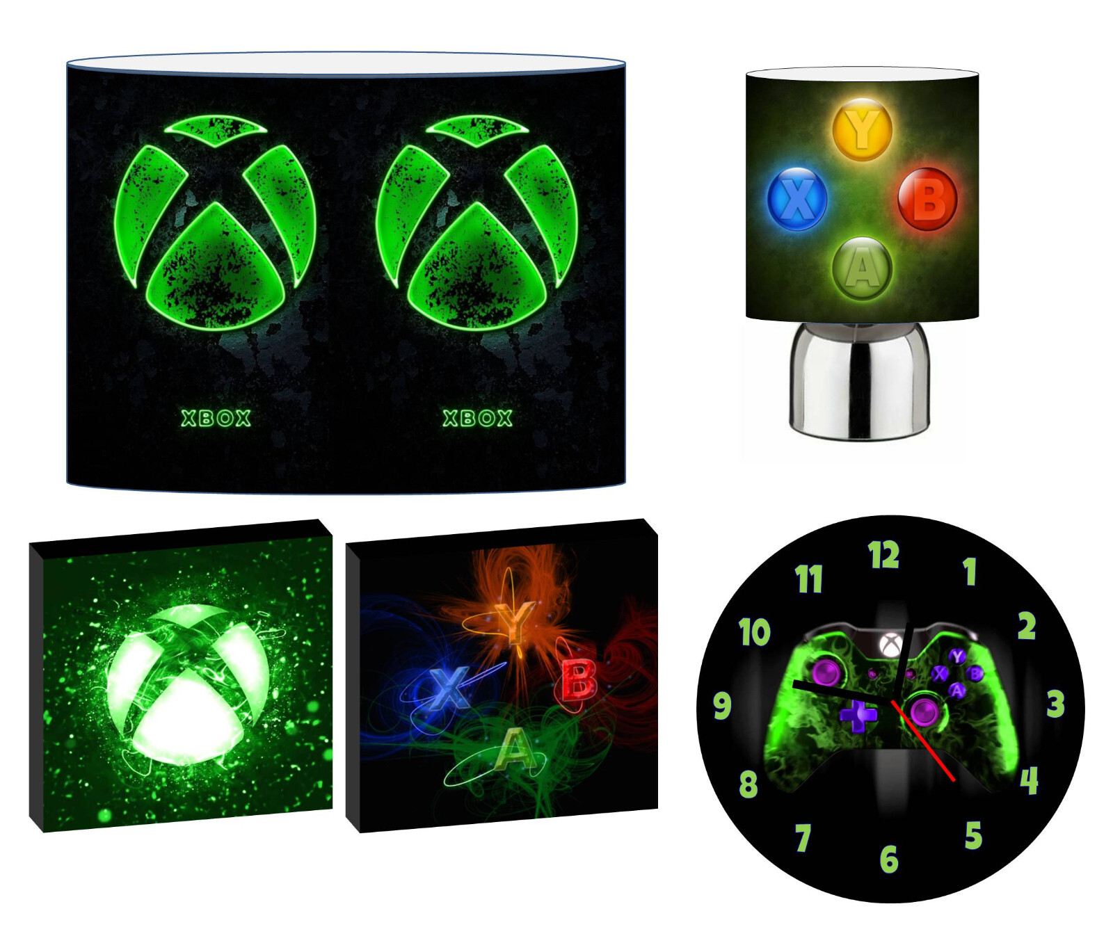 XBOX NEON choose Light Shade , Touch Lamp , Wall Art , Clock or