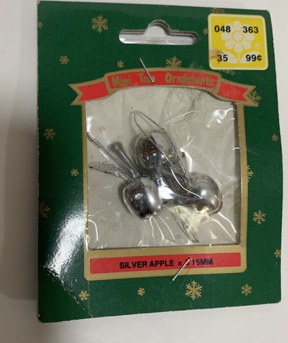 VTG Franks Mini Tree Ornaments Santa, Birds & Apples - Picture 5 of 7