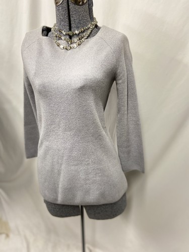 Tory Burch Sweater Size XS Full Zip Sides 100% Merino Wool Super Soft - Picture 5 of 15