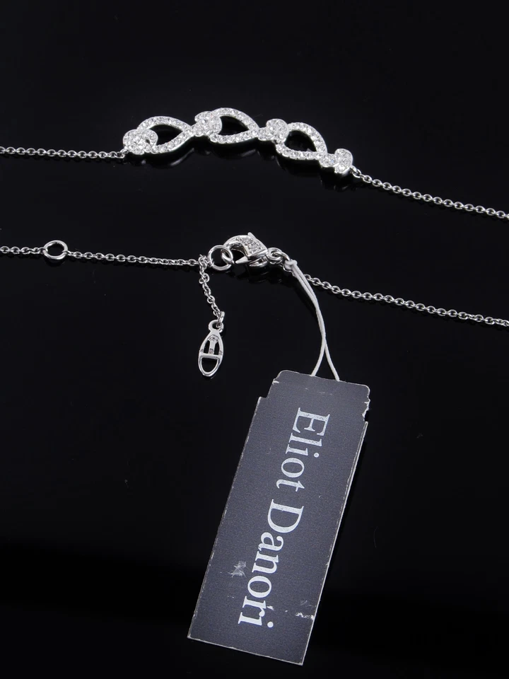 Collar frontal Eliot Danori enchapado en rodio pavé $60 nuevo con etiquetas Foto 3 de 3