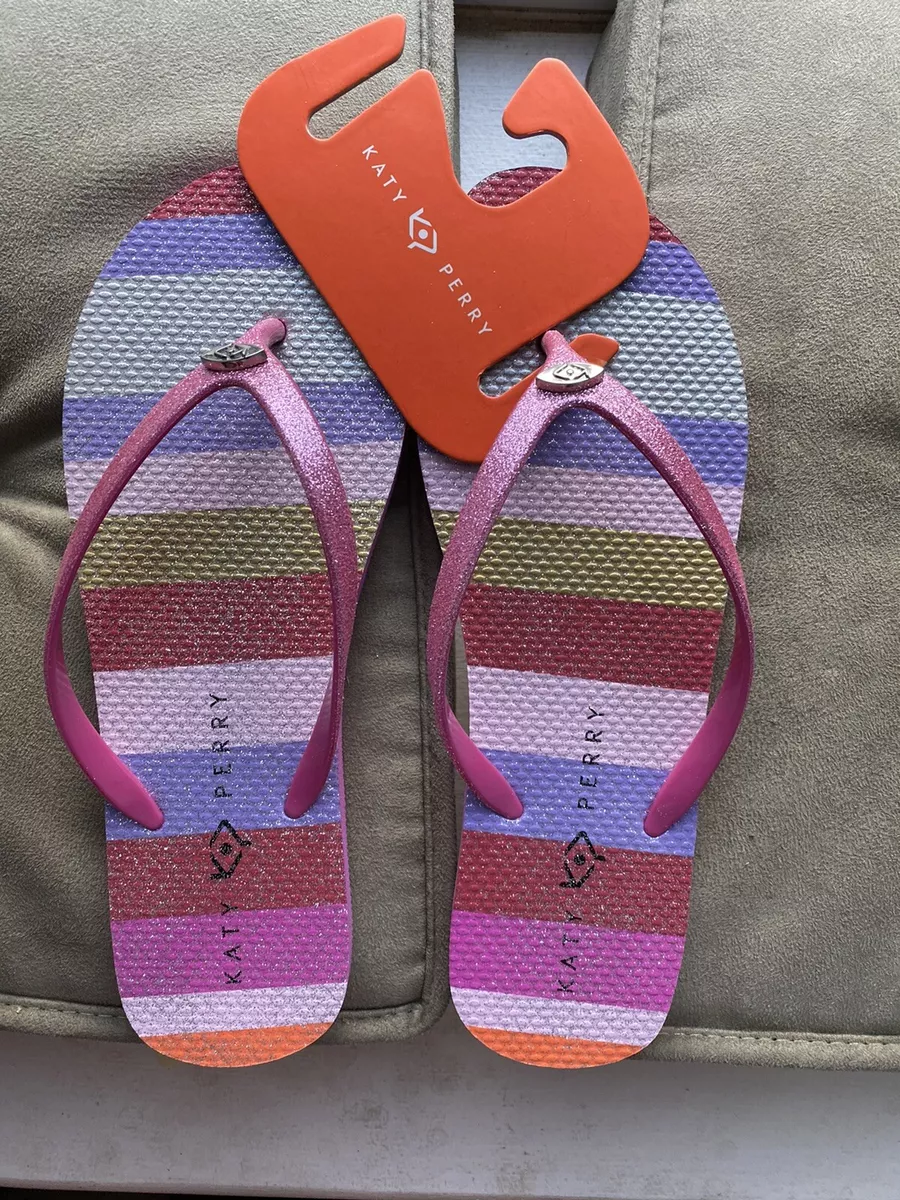 Katy Perry Flip Flops Size 9 New eBay