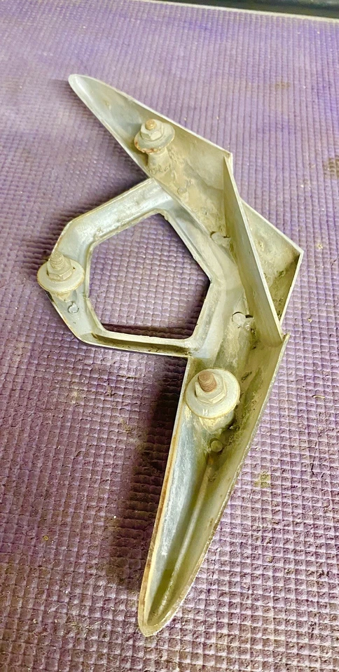 1955 Dodge Coronet Custom Royal Lancer V8 Rear Trunk Medallion Housing Emblem 55 - Image 4 of 4