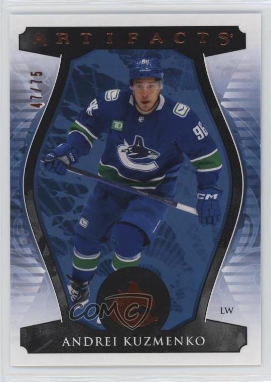 2023-24 Upper Deck Artifacts Autumn 47/75 Andrei Kuzmenko #80 0n64