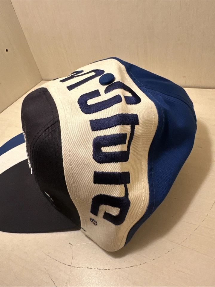 VTG 90s Penn St Nittany Lions Snapback Hat Vortex Swirl Twins Enterprise Cap - Image 4 of 4