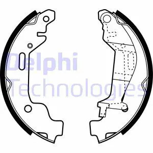 Brake shoes LS1927 DELPHI for OPEL AGILA