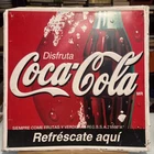 Vintage Spanish Coca-Cola Sign 17.5”X17.5" Metal Soda Advertising Sign Disfruta