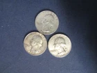 1964 P & D  6 - 90 % JUNK SIVER CONSTITUTIONAL  Washington QUARTER  1.20 TROY OZ