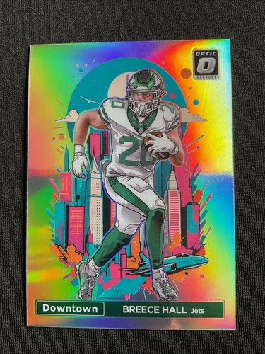 Breece Hall #22 2024 Panini Donruss Optic Downtown card