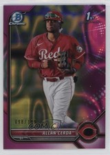 2022 Bowman Chrome Prospects Fuchsia Lava Refractor 98/199 Allan Cerda 1l67